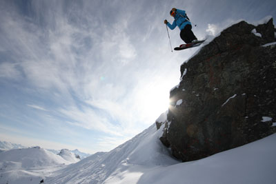 Ski freeride dans le domaine de Serre Chevalier