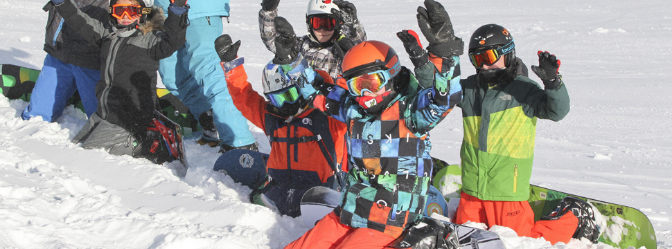 Découverte du snowboard pour les enfants